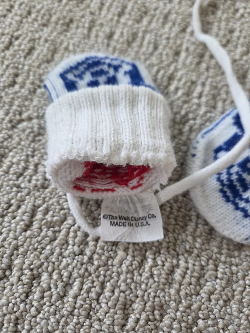 Vintage Disney Aquila Mickey Mouse Baby Mittens